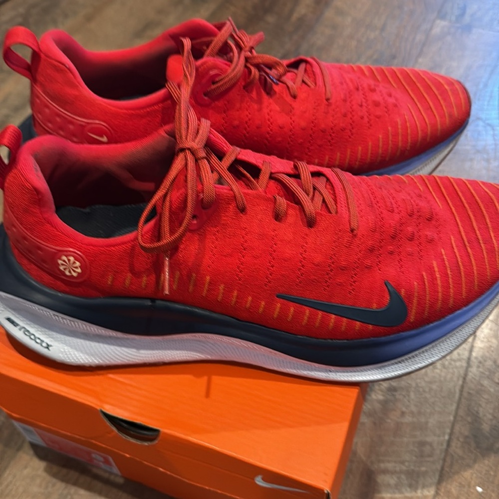 MENS NIKE INFINITY RUN RED SIZE 15W - Picture 6 of 6